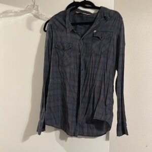 Dark blue and grey light flannel